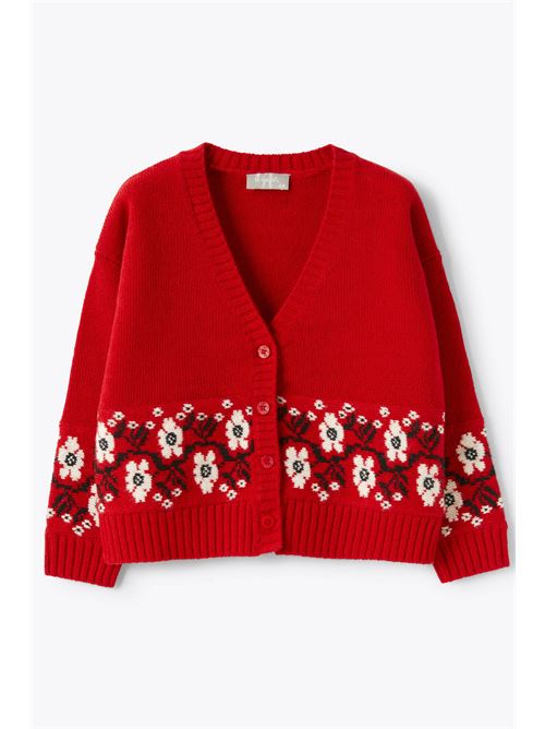 cardigan in lana a trama rasata IL GUFO | GF416EM2203910